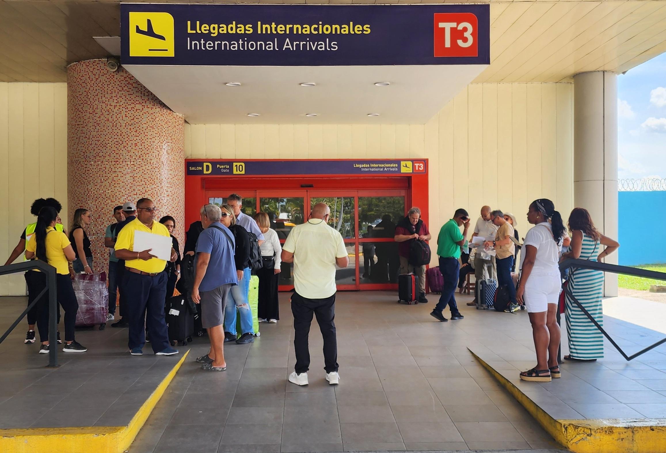 A área de saida do Terminal 3 do Aeroporto Jose Marti de Havana, Cuba