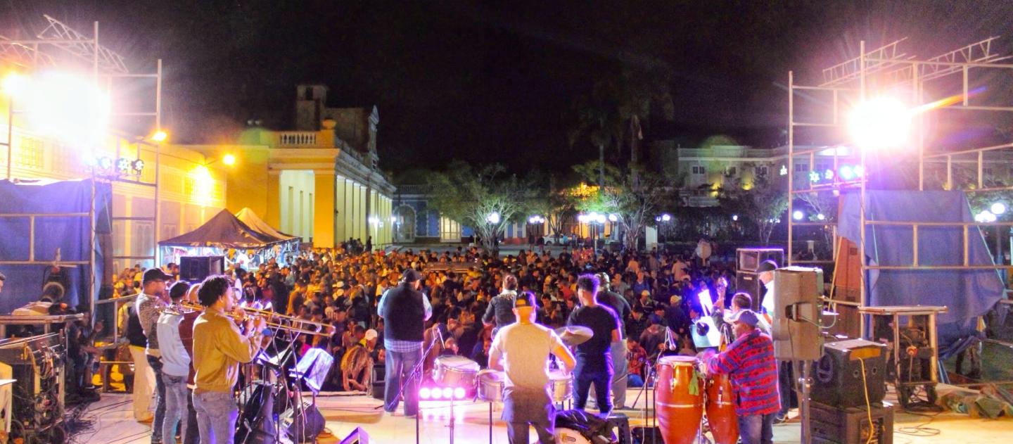 A band performing in Trinidad, Cuba
