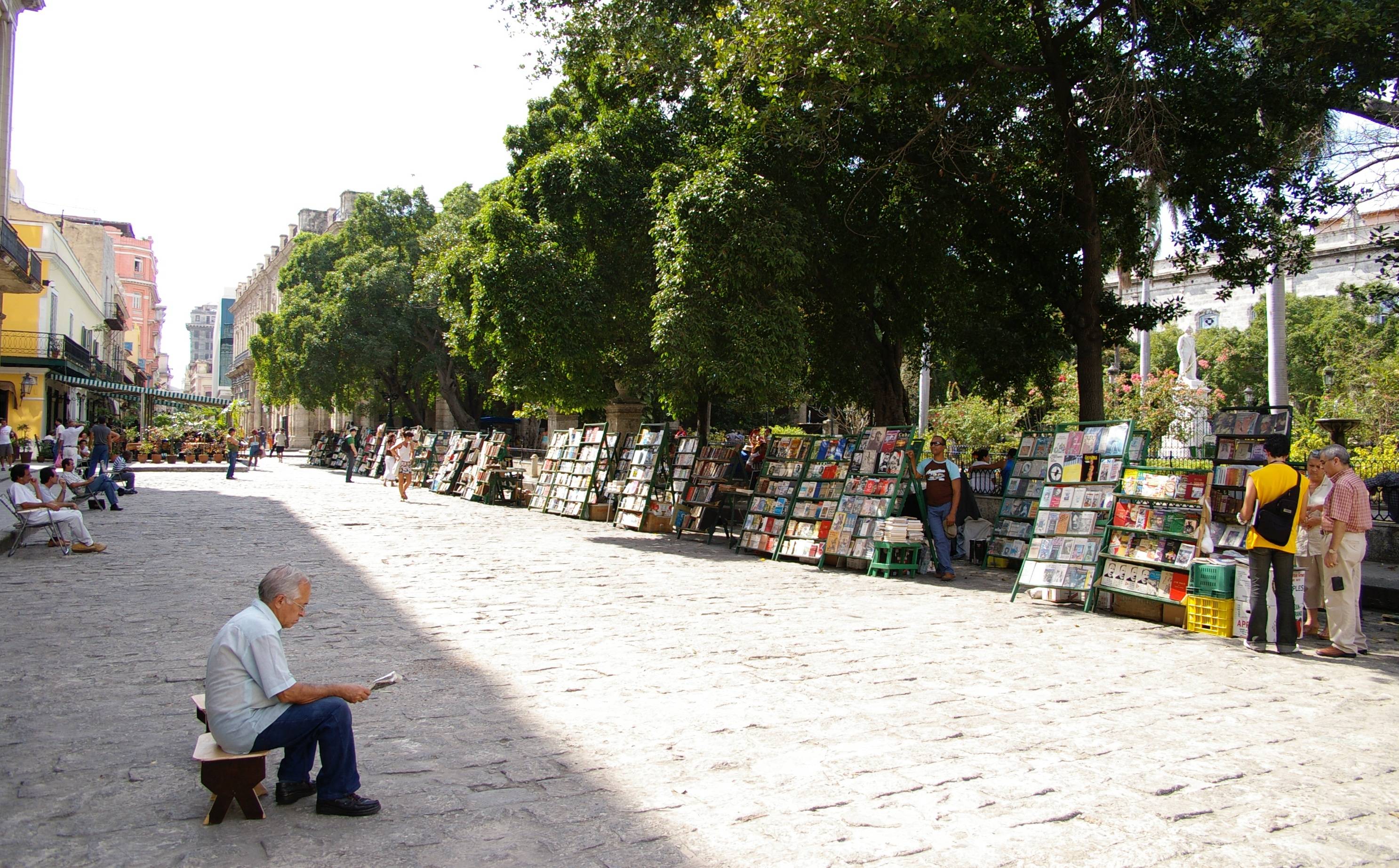 A book fair in Old Havana, Cuba