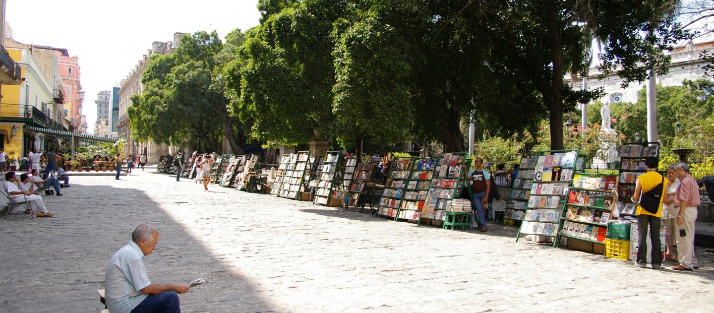 A book fair in Old Havana, Cuba