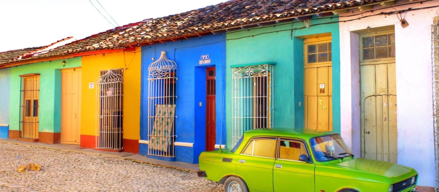 A colourful street in Trinidad, Cuba