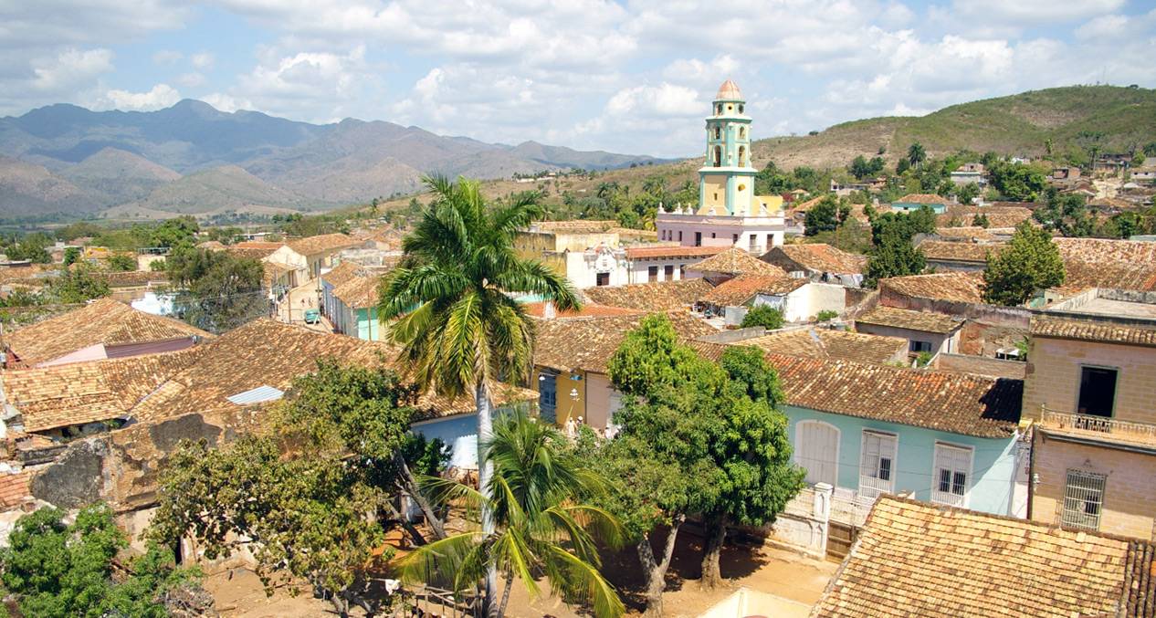 A panoramic view over the city of Trinidad in Cuba A panoramic view over the city of Trinidad in Cuba