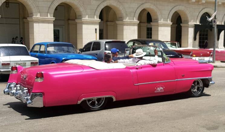 Another pink 1950's Cadillac in Havana Another pink 1950's Cadillac in Havana