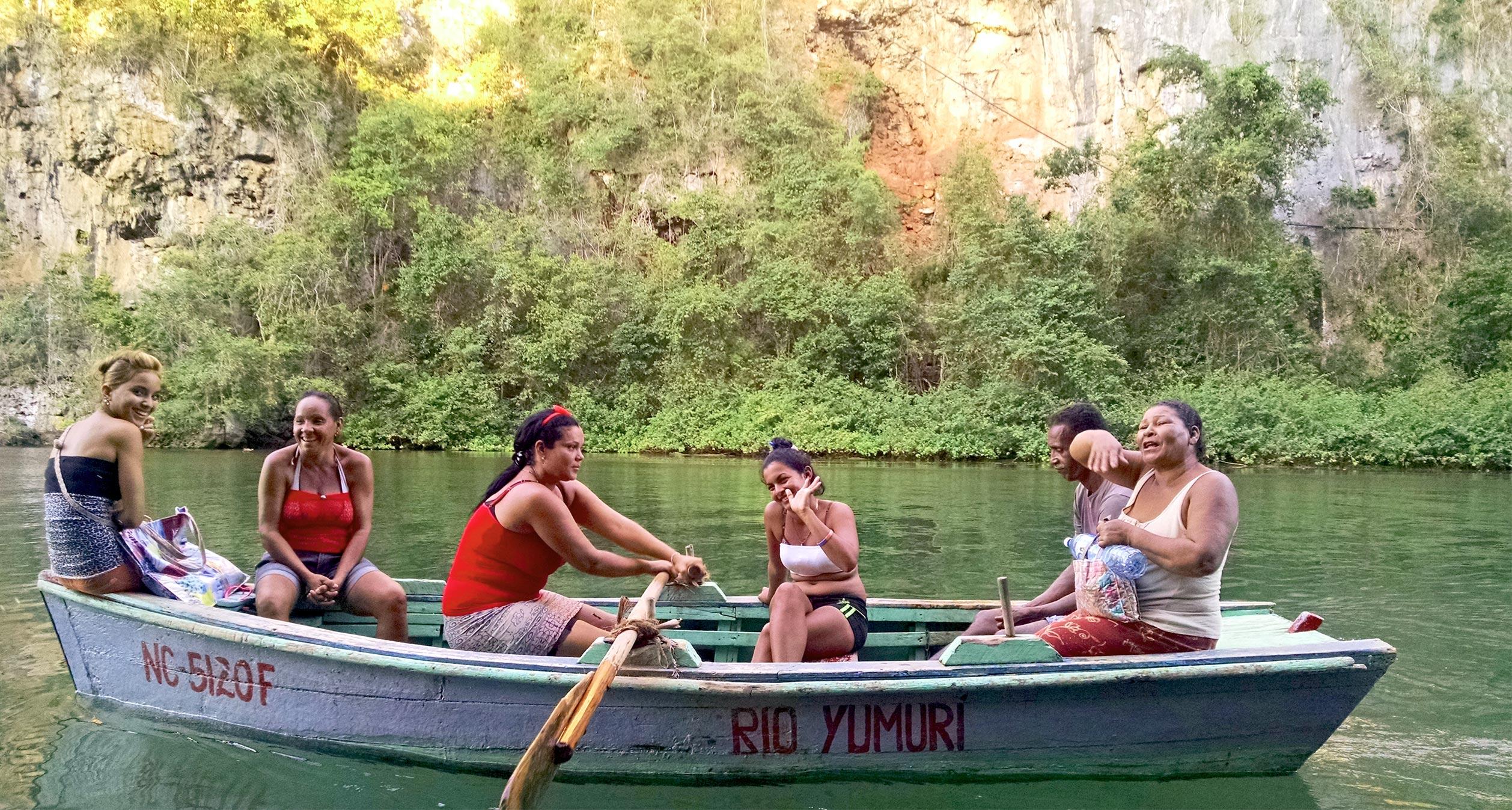 Boat on Yumuri river Boat on Yumuri river