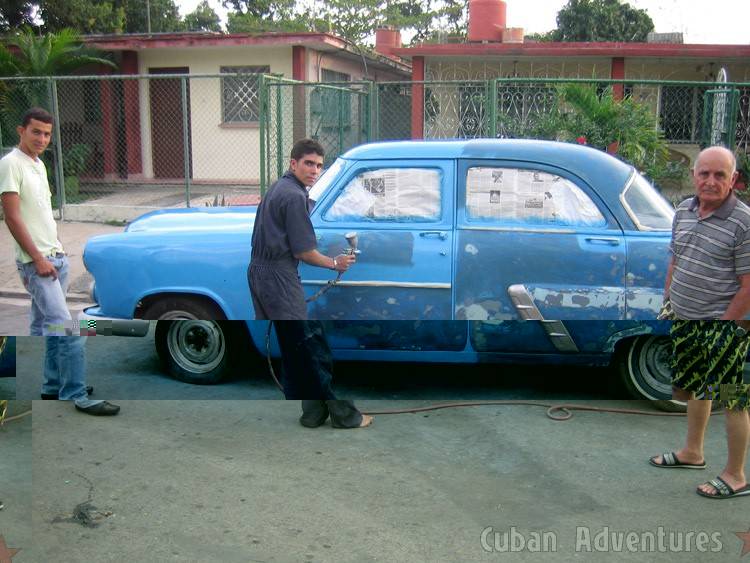 Cienfuegos car painting Cienfuegos car painting