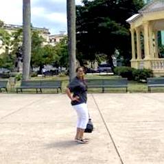An image of Elba during her tour of Cuba An image of Elba during her tour of Cuba