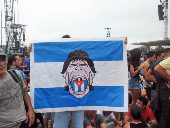 Flags in Rolling Stones Havana Concert Flags in Rolling Stones Havana Concert