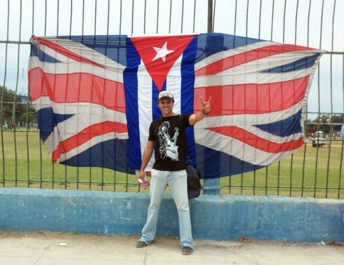 Flags in Rolling Stones Havana Concert Flags in Rolling Stones Havana Concert