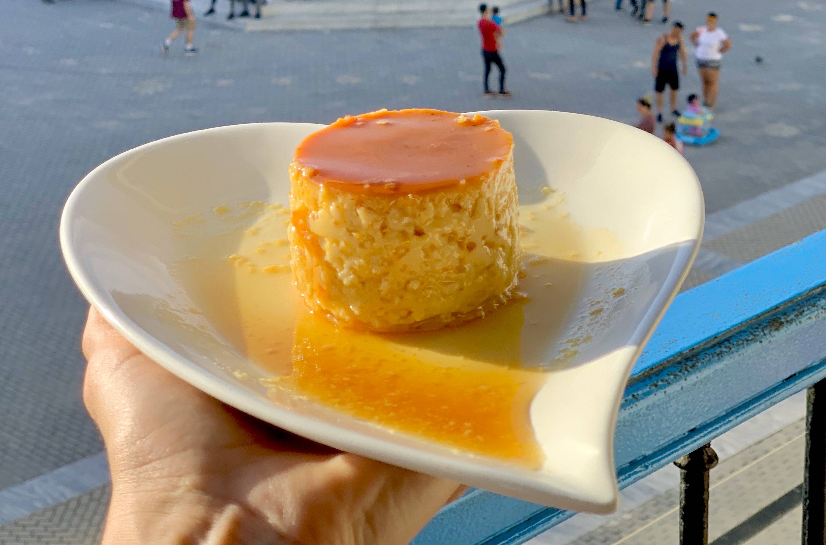 Flan dessert at a private restaurant in Havana A serving of Flan dessert at a private restaurant in Havana