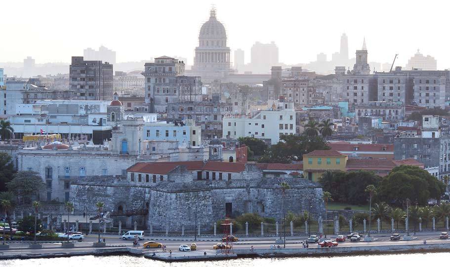 Havana's capitol in the background