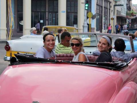 Havana tour guide Armando says that more often than not it's the girls in a group that get to choose the color of the car for their tour. Havana tour guide Armando says that more often than not it's the girls in a group that get to choose the color of the car for their tour.