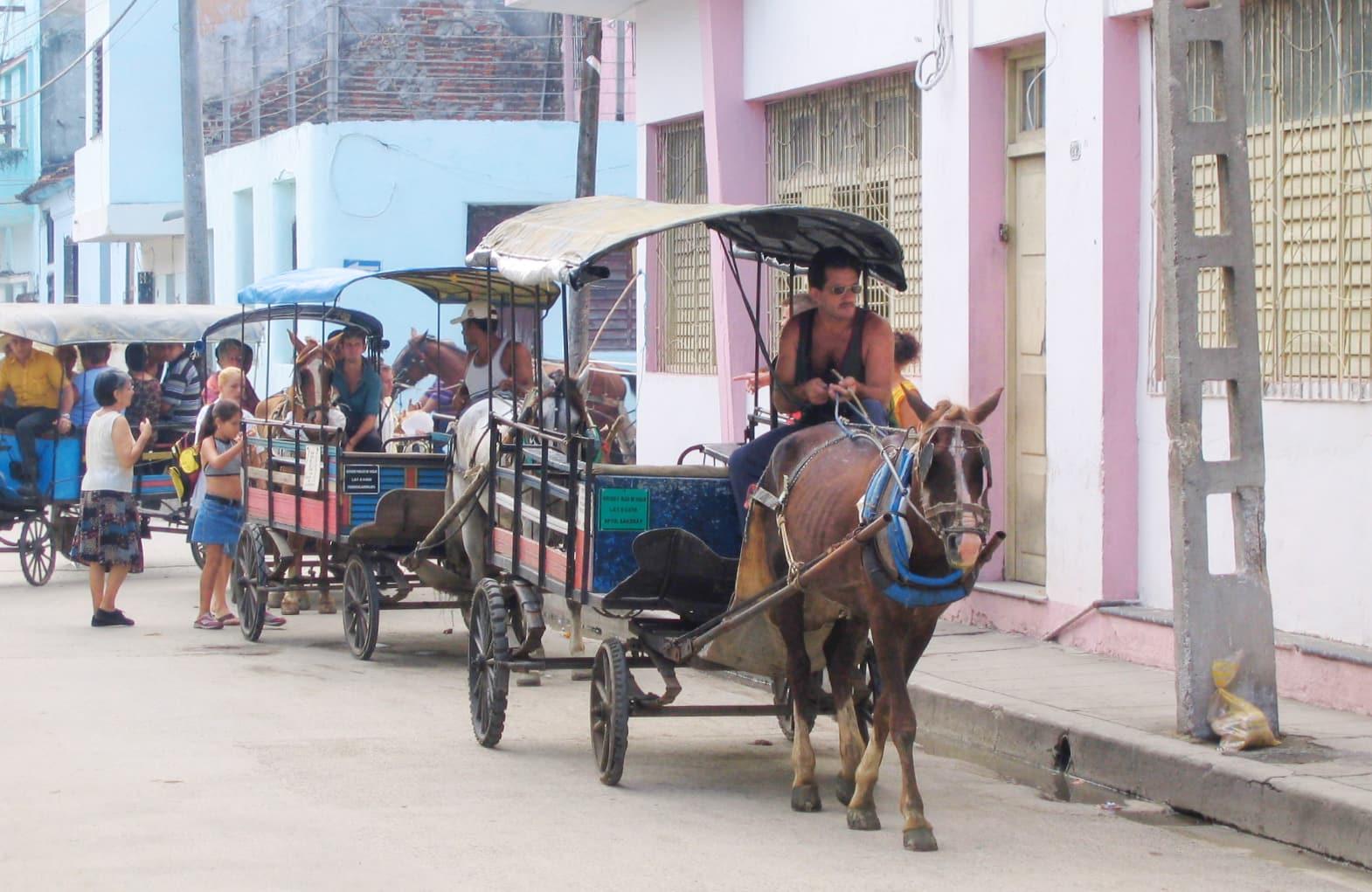 Horse Carriages in Santa Clara Horse Carriages in Santa Clara, Cuba