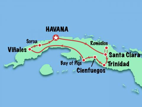 Map 11 Day New Years Tour