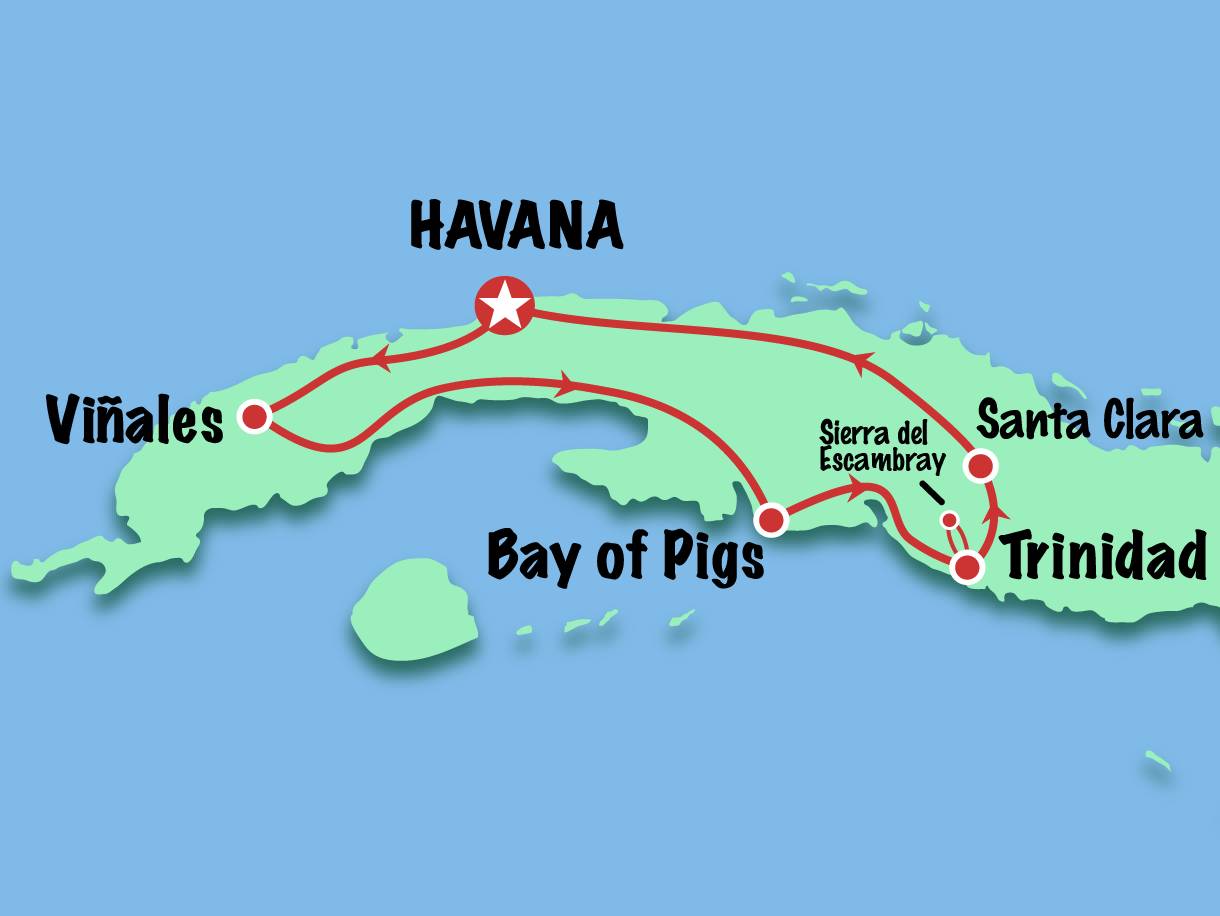 Map For 10 Day Active Tour Map For 10 Day Active Tour