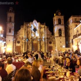New Year's Eve party Havana's Cathedral Square New Year's Eve party Havana's Cathedral Square