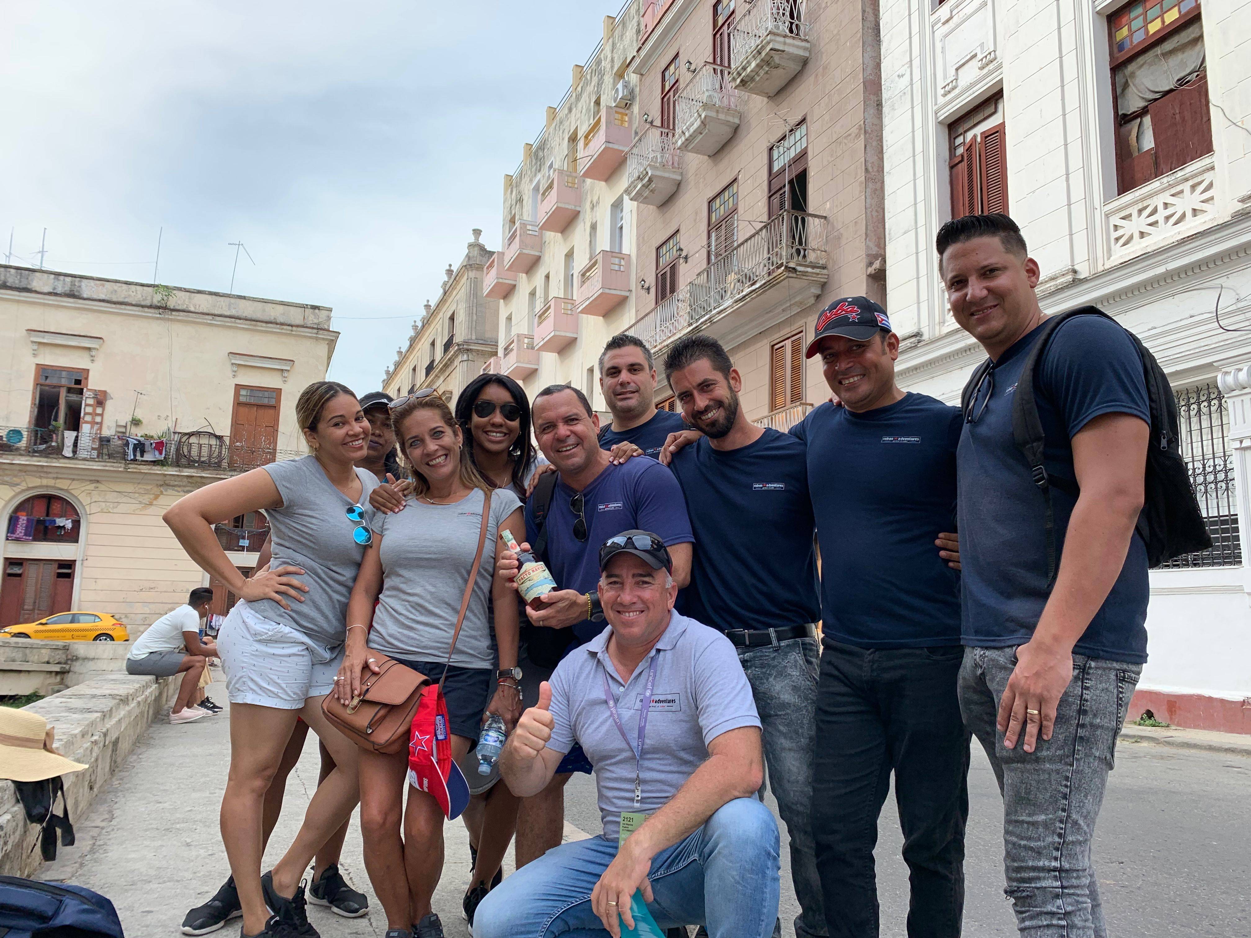Our Group in Old Havana