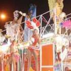 Parade float during San Juan Camagueyano carnival Parade float during San Juan Camagueyano carnival