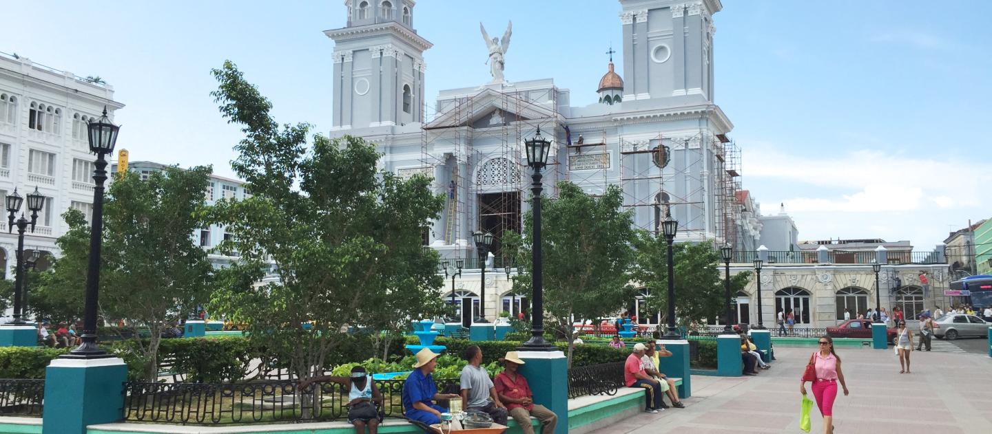 Parque Cespedes in Santiago de Cuba