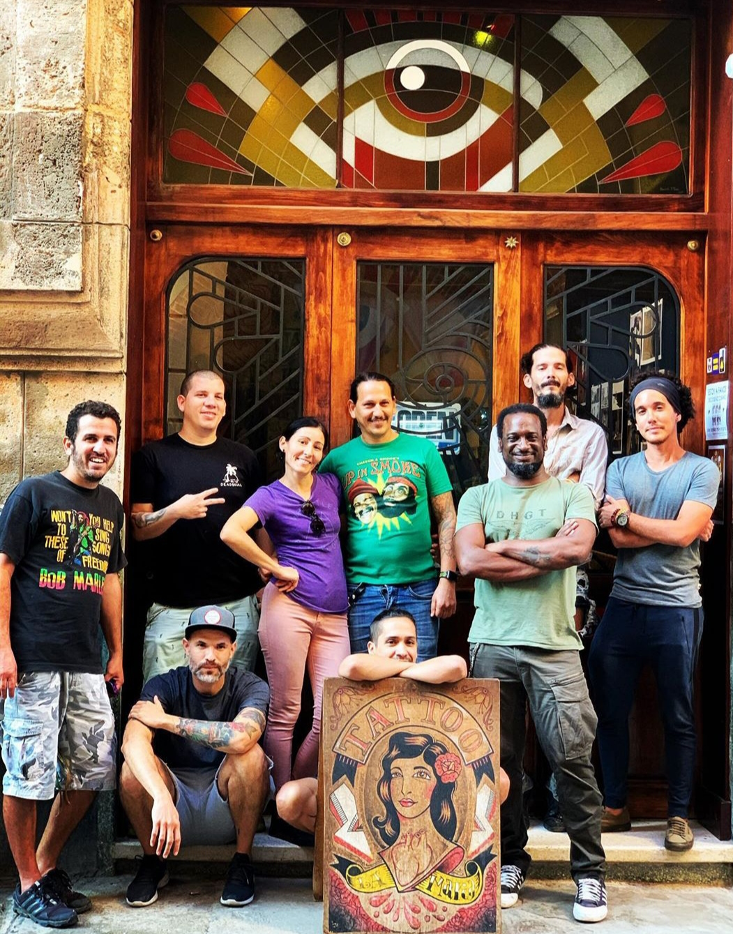 Photo Credit: La Marca La Marca team poses for photo in front of the shop