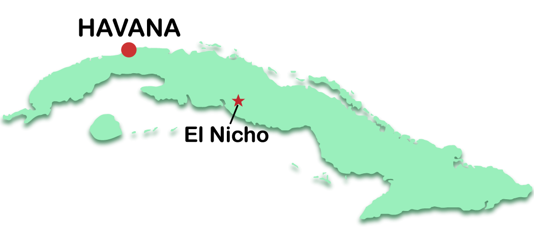 Location of El Nicho