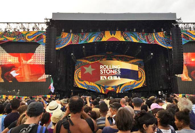 Rolling Stones Havana Concert Stage Rolling Stones Havana Concert Stage
