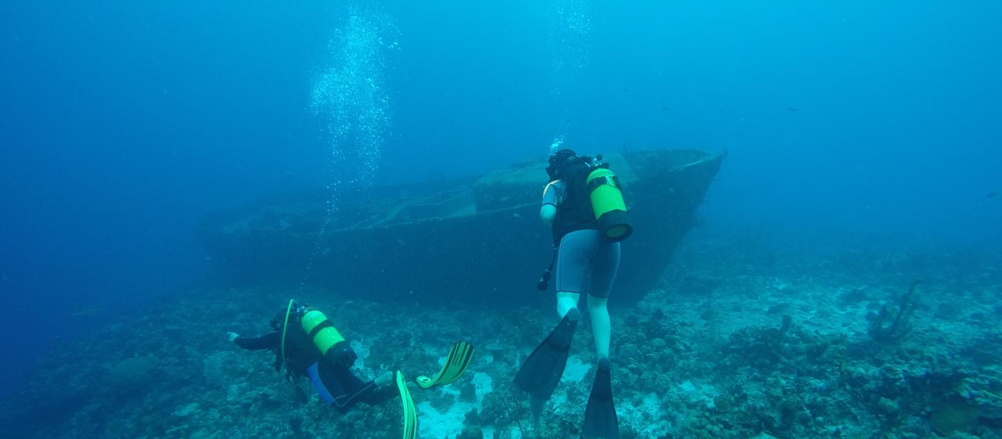 Scuba diving at Rancho Luna, Cienfuegos, Cuba