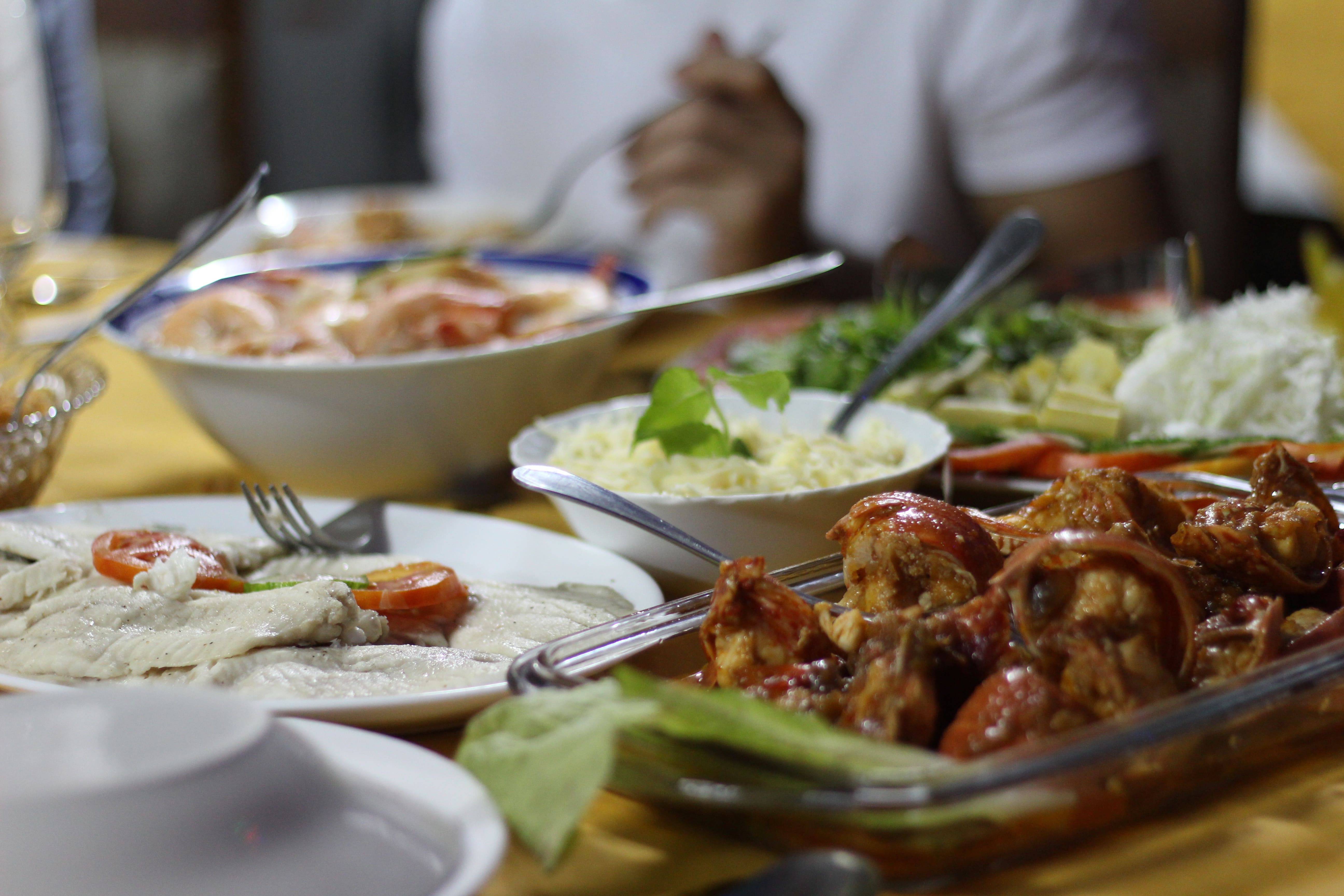 Fish and seafood dishes at a private restaurant in Cuba Fish and seafood dishes at a private restaurant in Cuba