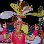 Street parade during the Festival Santiago de Cuba Street parade during the Festival Santiago de Cuba