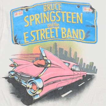 The album cover of Bruce Springsteen's The album cover of Bruce Springsteen's