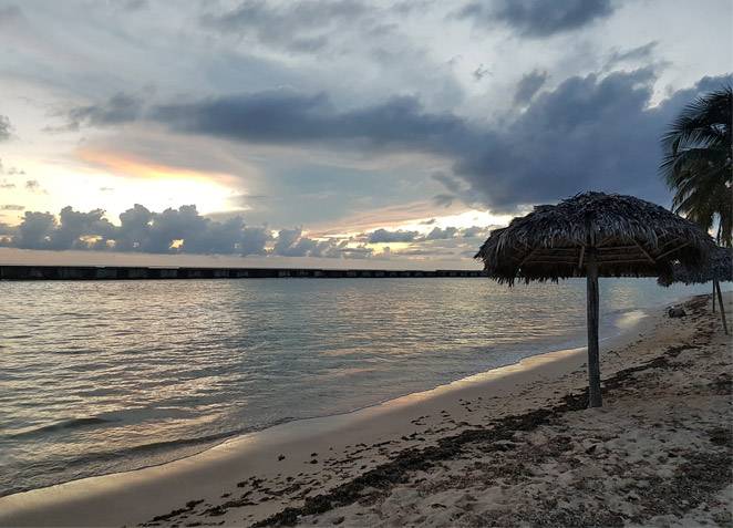 The beach of Playa Giron The beach of Playa Giron