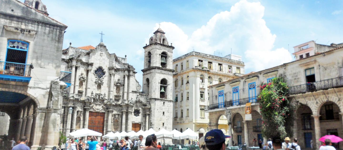 The Cathedral Square in Old Havana, Cuba