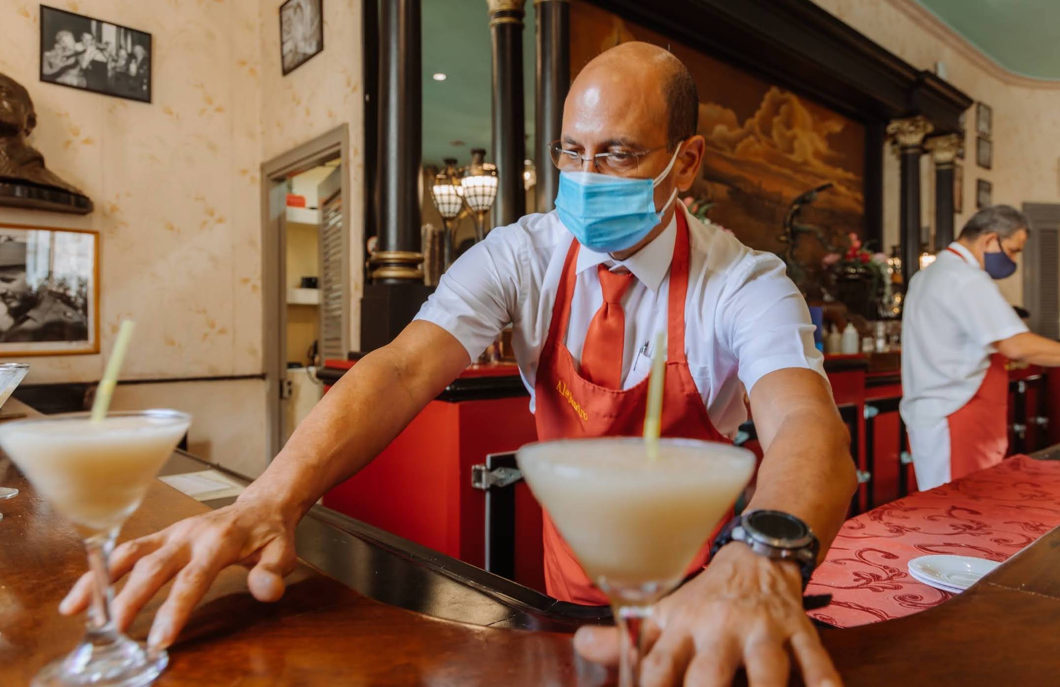 The Floridita Bar in Old Havana, Cuba