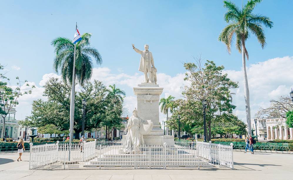 Jose Marti Plaza in Cienfuegos Jose Marti Plaza in Cienfuegos