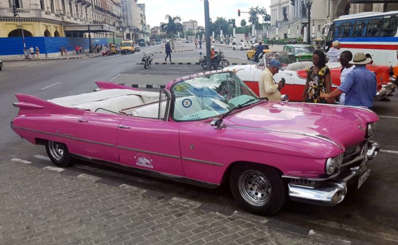 The real thing. A 1950's Pink Cadillac in Havana. The real thing. A 1950's Pink Cadillac in Havana.
