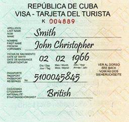 Tourist Card Tourist Card