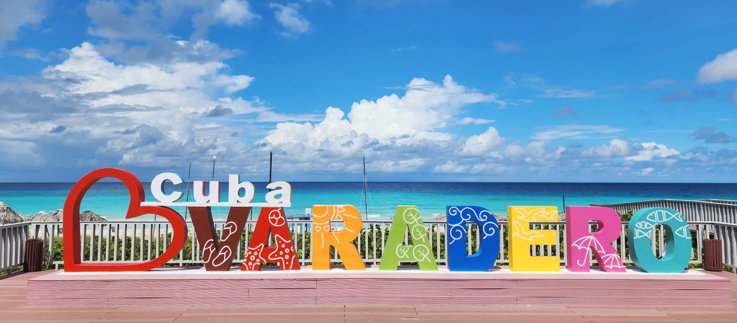 Varadero tourist city sign