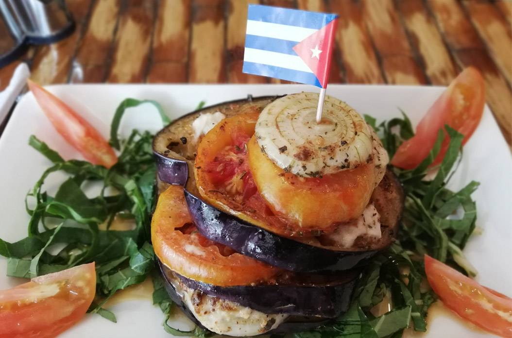 Vegetarian dish in Havana, Cuba Vegetarian dish in Havana, Cuba