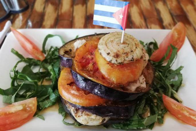 Comida vegetariana em Cuba