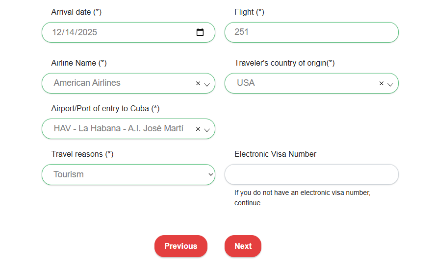 D’Viajeros Migratory Information page
