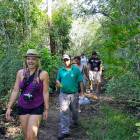 Walking through the dense forest on the Bay of Pigs Walking through the dense forest on the Bay of Pigs