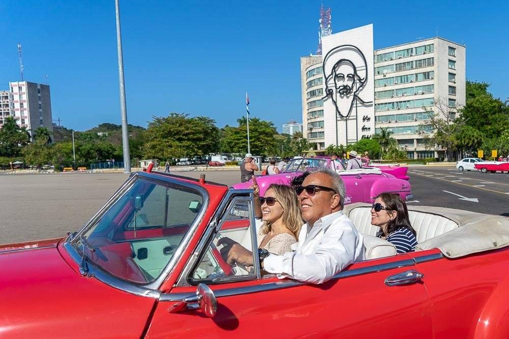 Women in Red Car